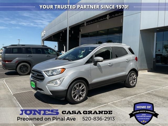 2020 Ford EcoSport Titanium in Silver Metallic — front three-quarter view